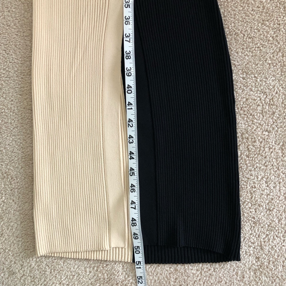 STAUD Shoko Colorblock Midi Sweater Dress Medium - Picture 14 of 15